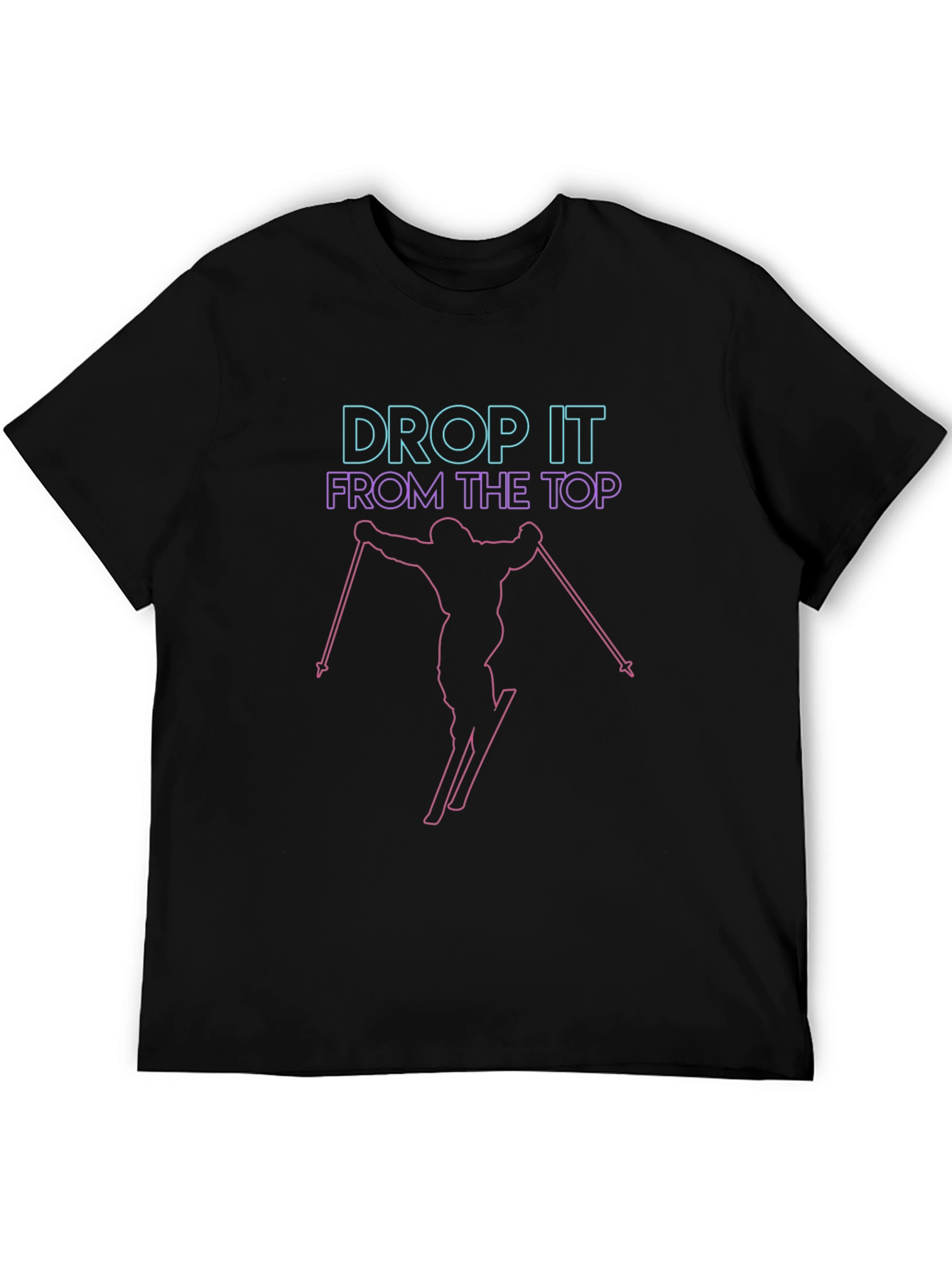 Drop It From The Top Skiing Graphic Tee