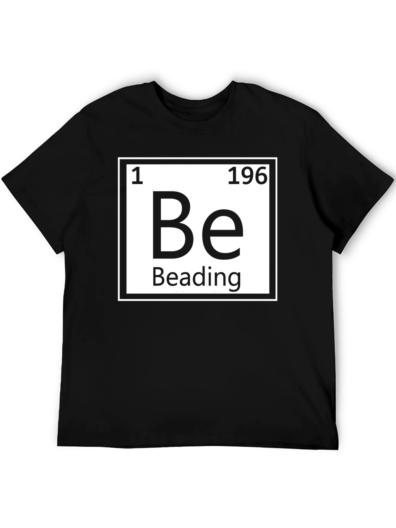 Beading Periodic Table T-Shirt - Black