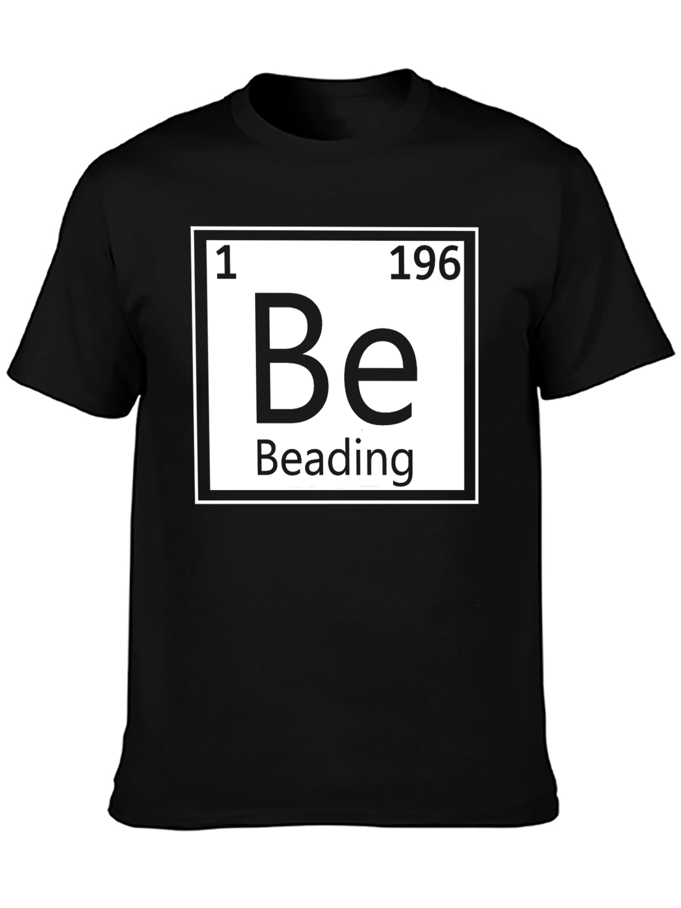 Beading Periodic Table T-Shirt - Black