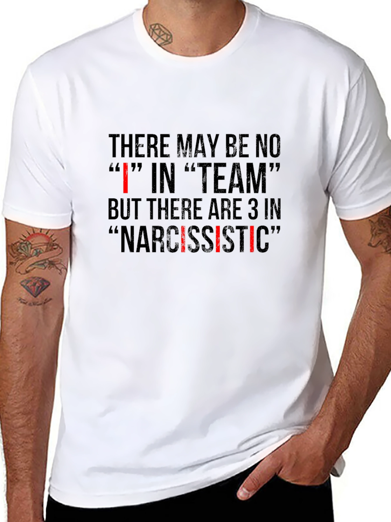 Narcissistic Team T-Shirt - Funny Sarcastic Tee