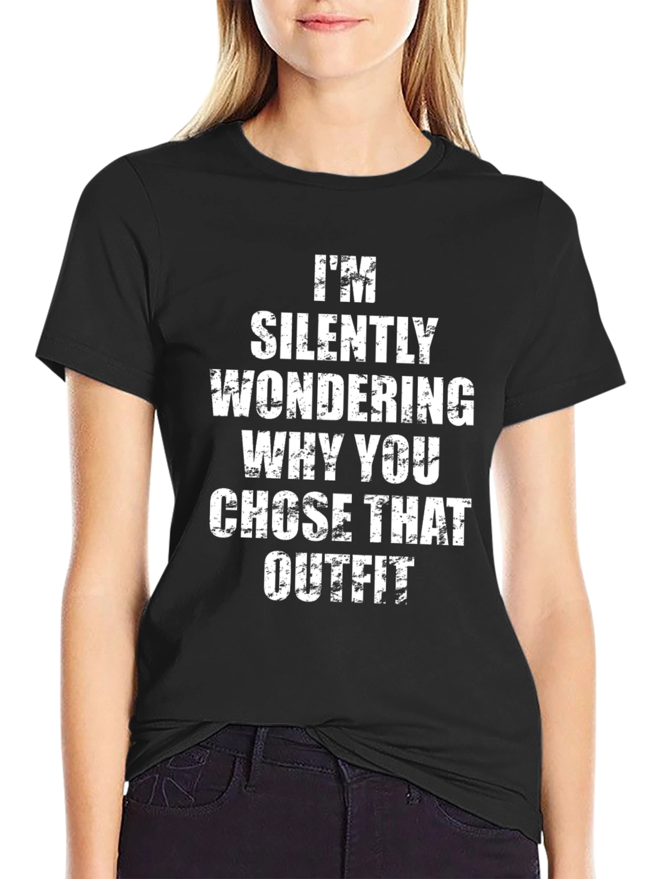 Humorous Im Silently Wondering Graphic Tee