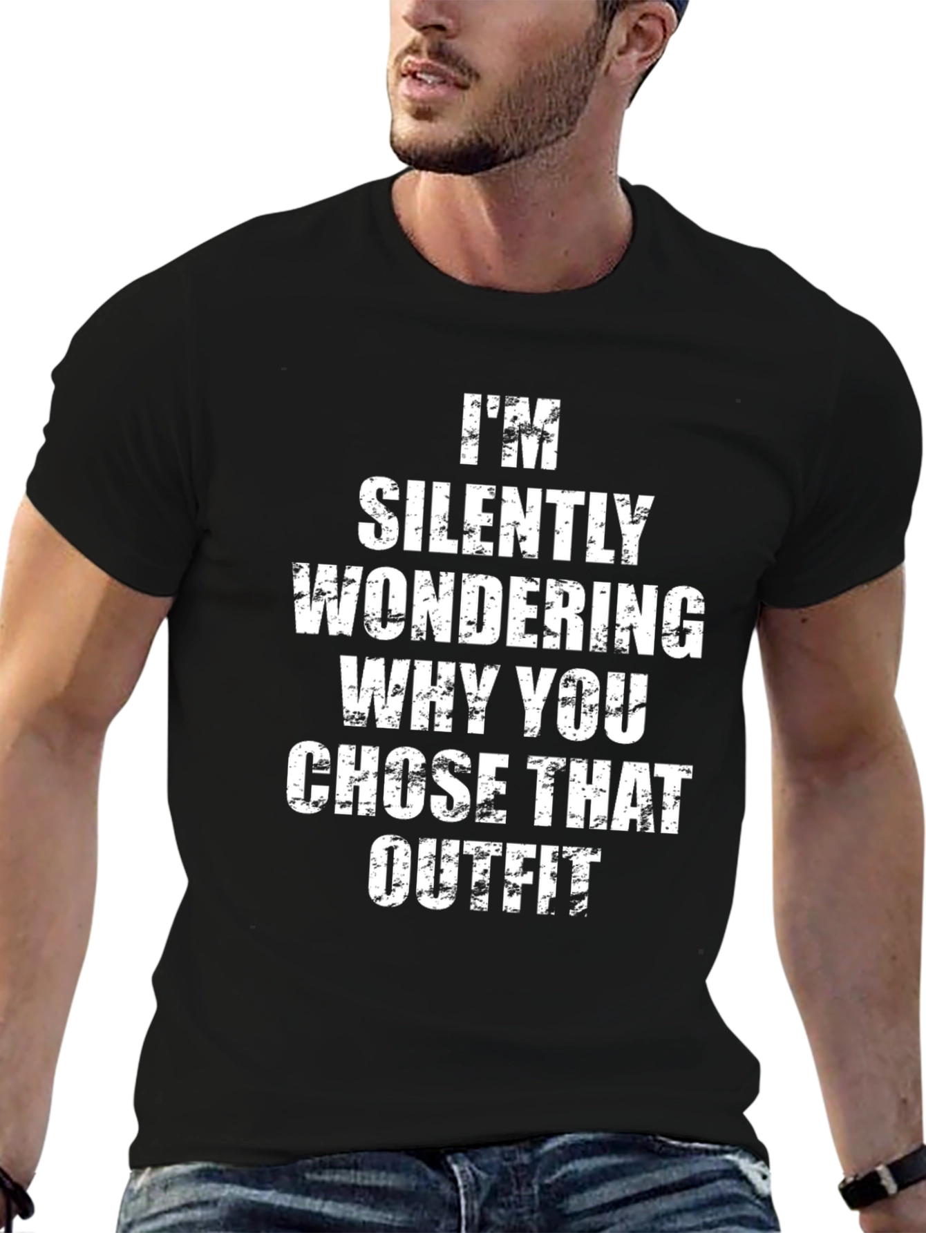 Humorous Im Silently Wondering Graphic Tee