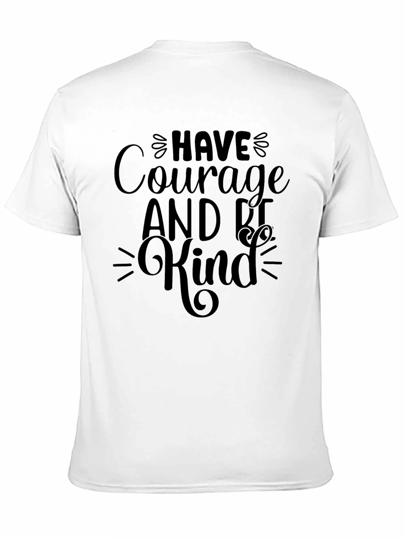 Courage Be Kind Black Graphic Tee