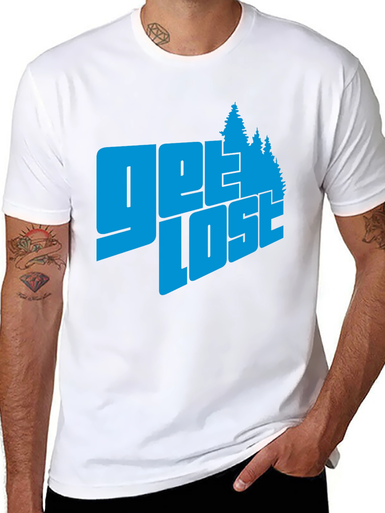Get Lost Adventure T-Shirt - Tree Design