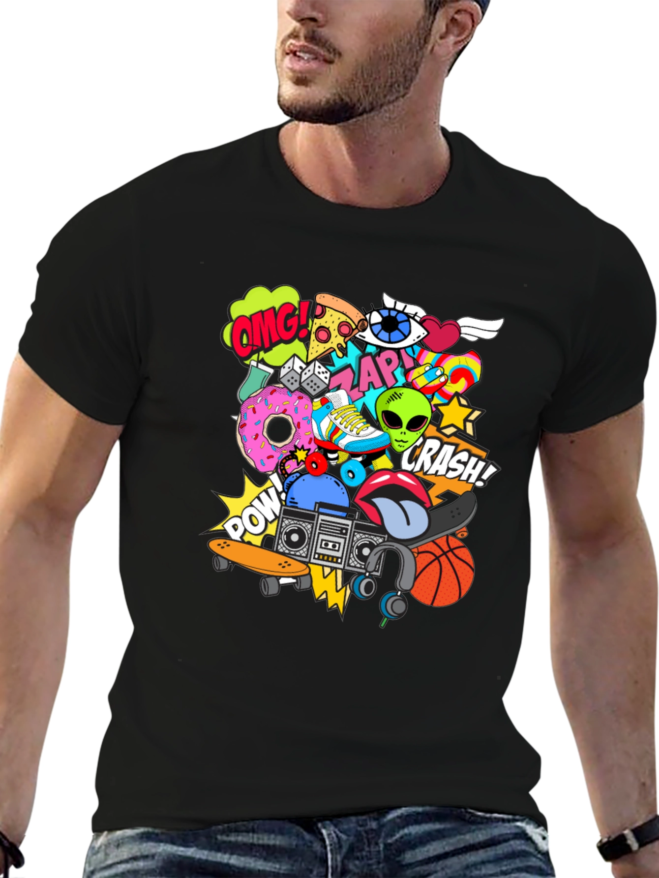 Funky Graphic Tee: Streetwear Style