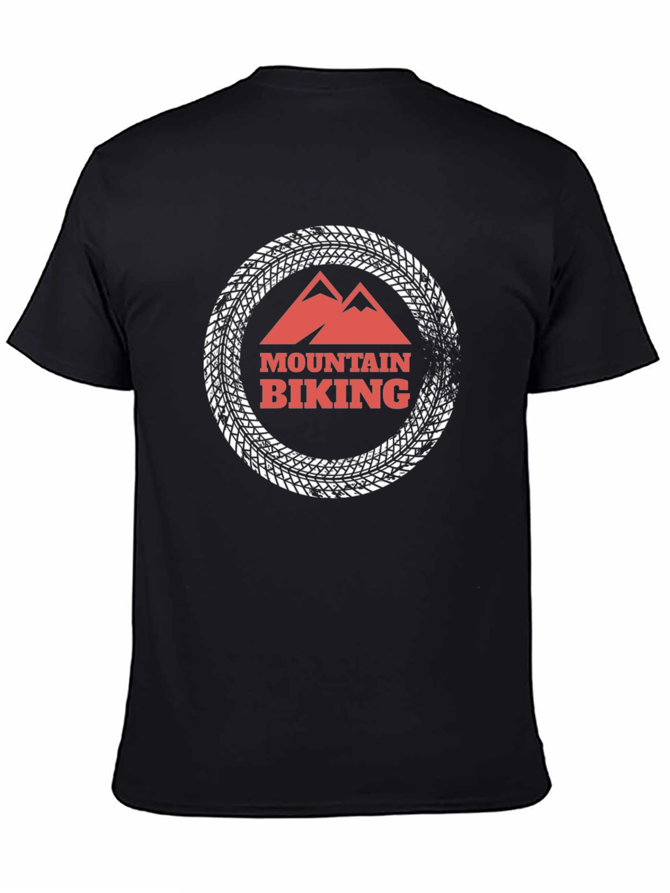 Mountain Biking Graphic Tee - Black