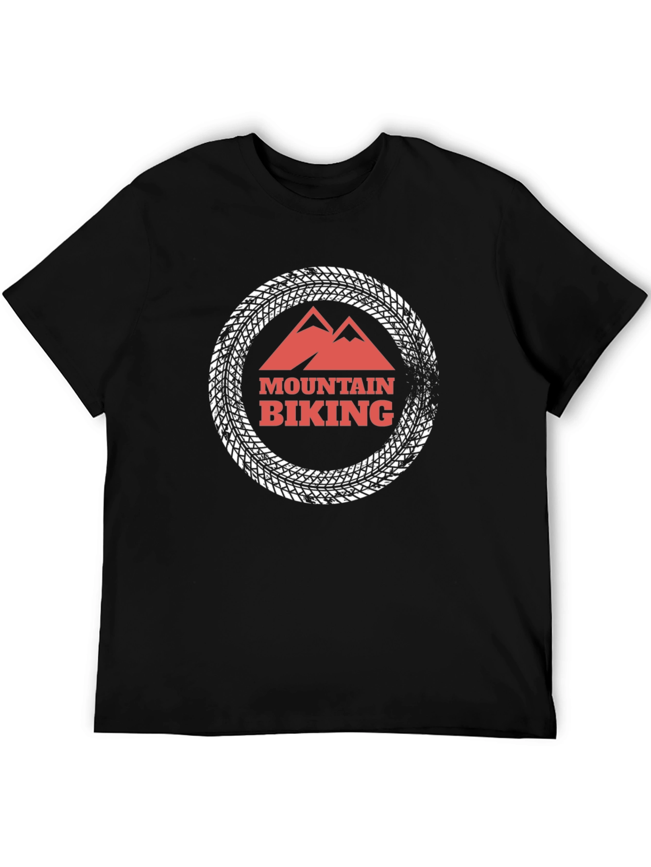 Mountain Biking Graphic Tee - Black