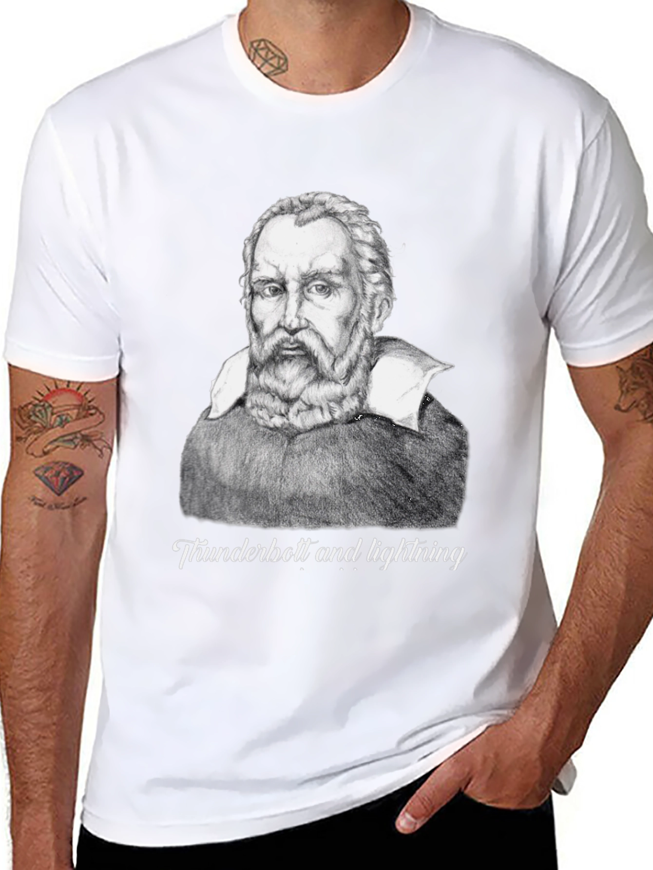 Galileo Thunderbolt and Lightning Graphic T-Shirt