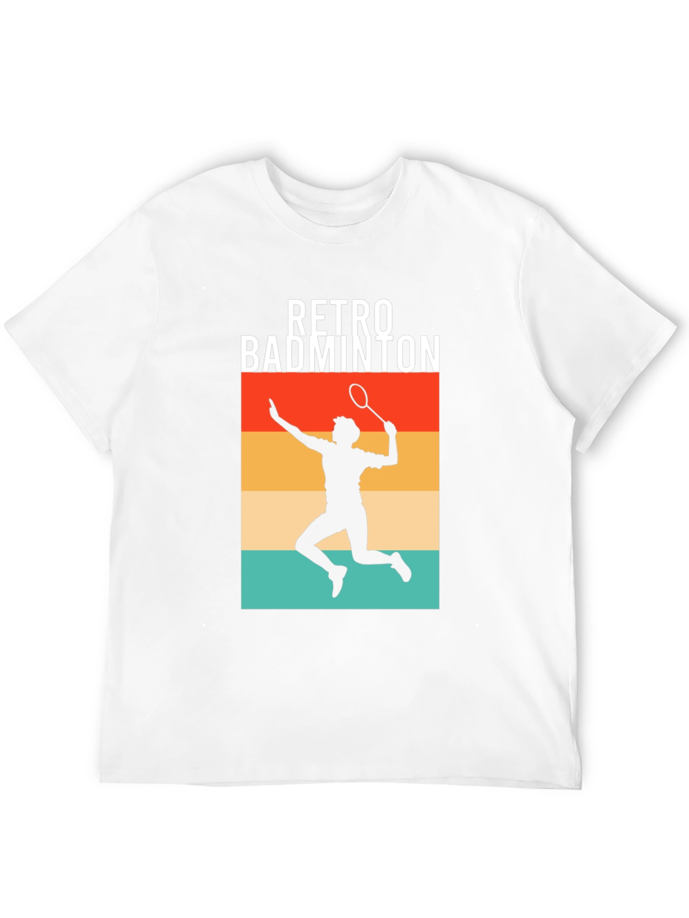 Retro Badminton Player Graphic Tee