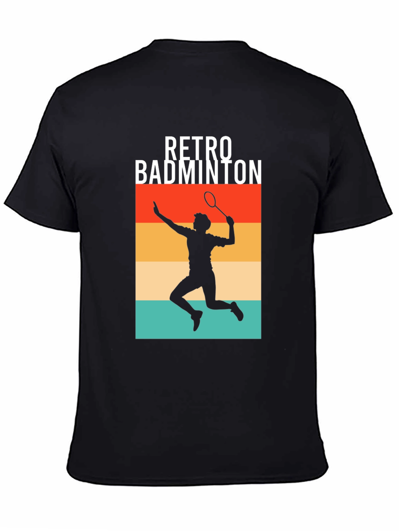 Retro Badminton Player Graphic Tee