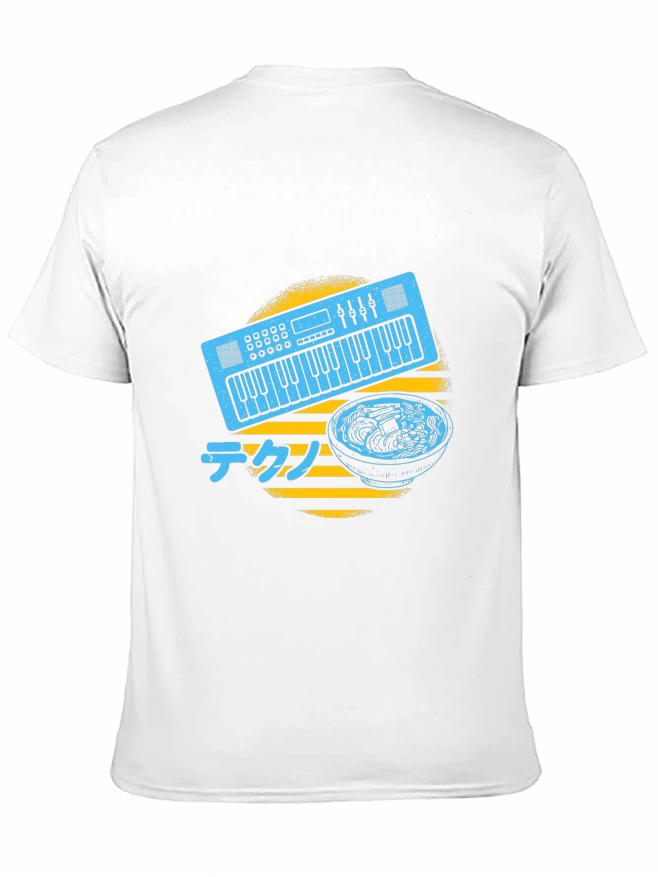 Synth Ramen T-Shirt - Musical Japanese Foodie Tee