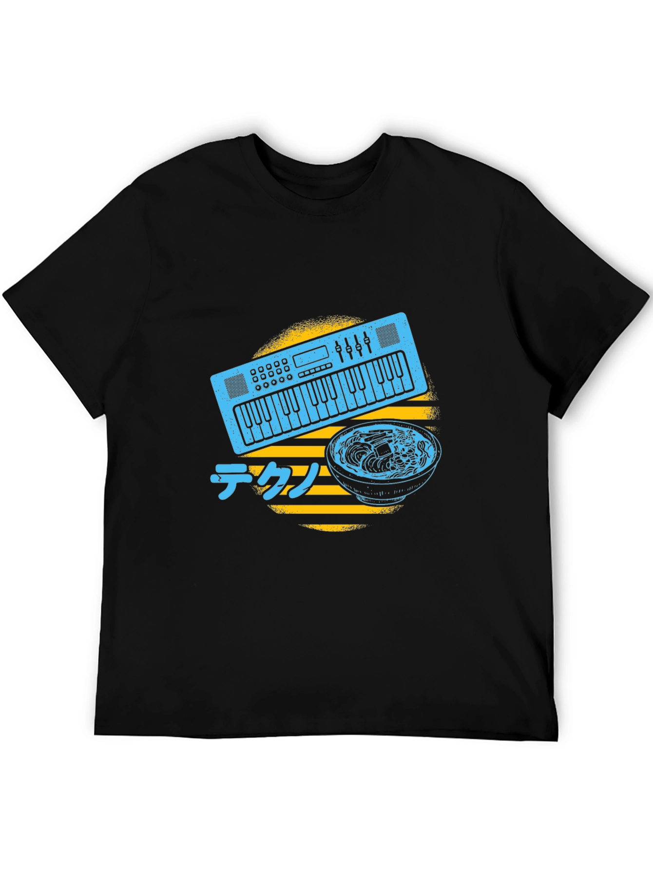 Synth Ramen T-Shirt - Musical Japanese Foodie Tee