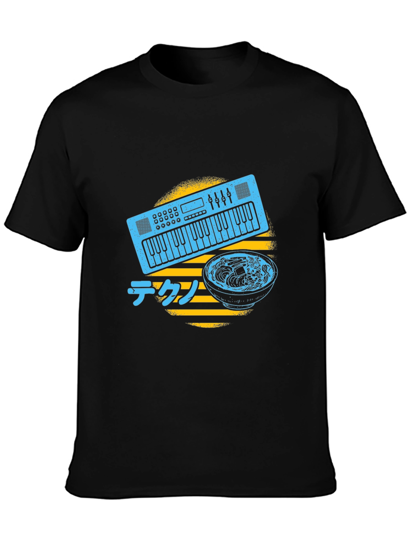Synth Ramen T-Shirt - Musical Japanese Foodie Tee
