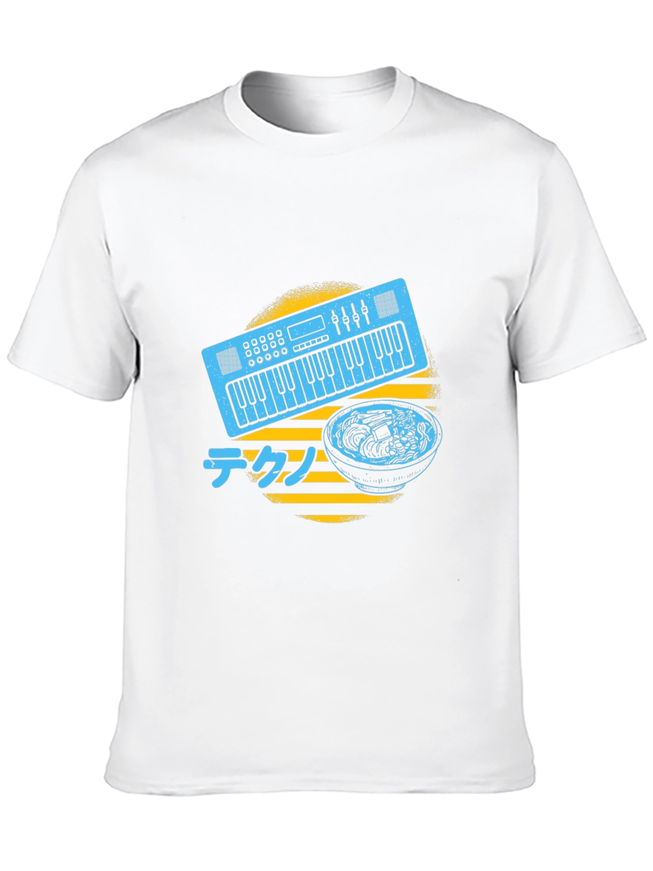 Synth Ramen T-Shirt - Musical Japanese Foodie Tee