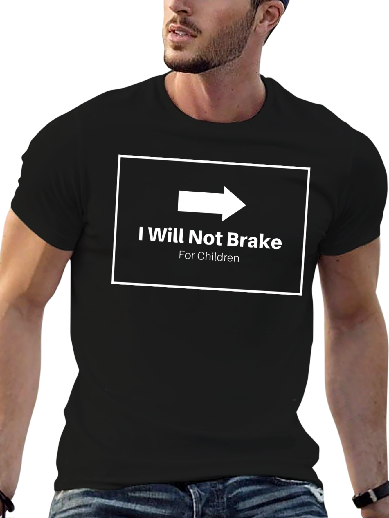 I Will Not Brake for Children Graphic Tee