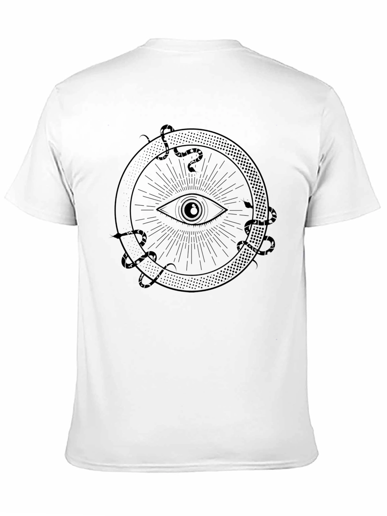 Eye of Providence Snake Circle Graphic Tee