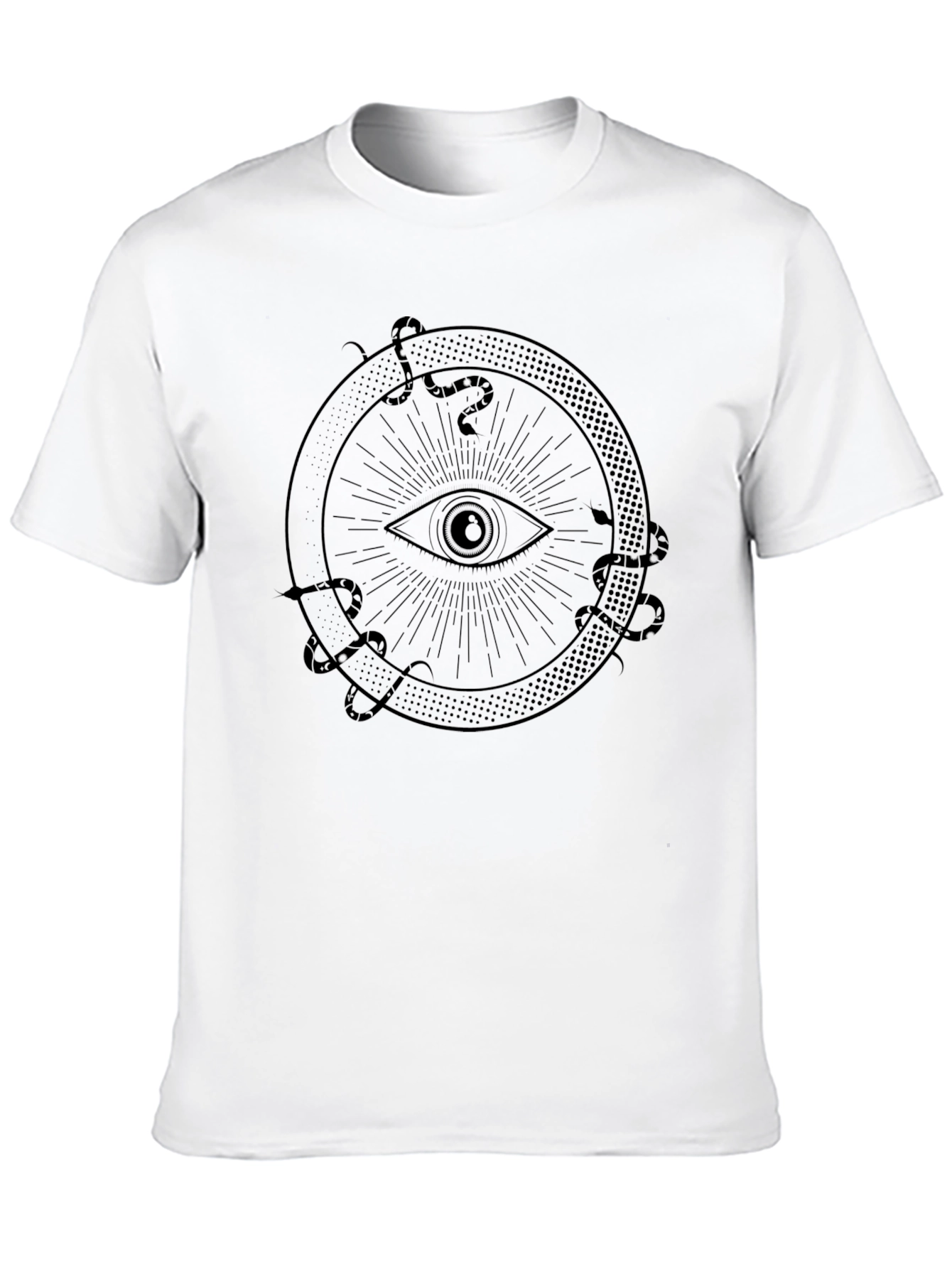 Eye of Providence Snake Circle Graphic Tee