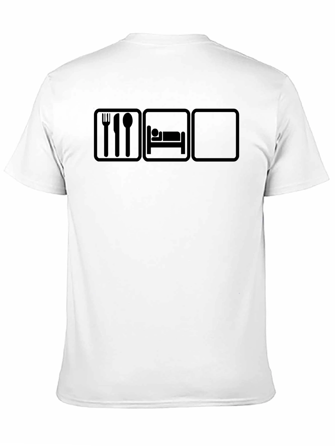 Eat Sleep Repeat Black Graphic Tee