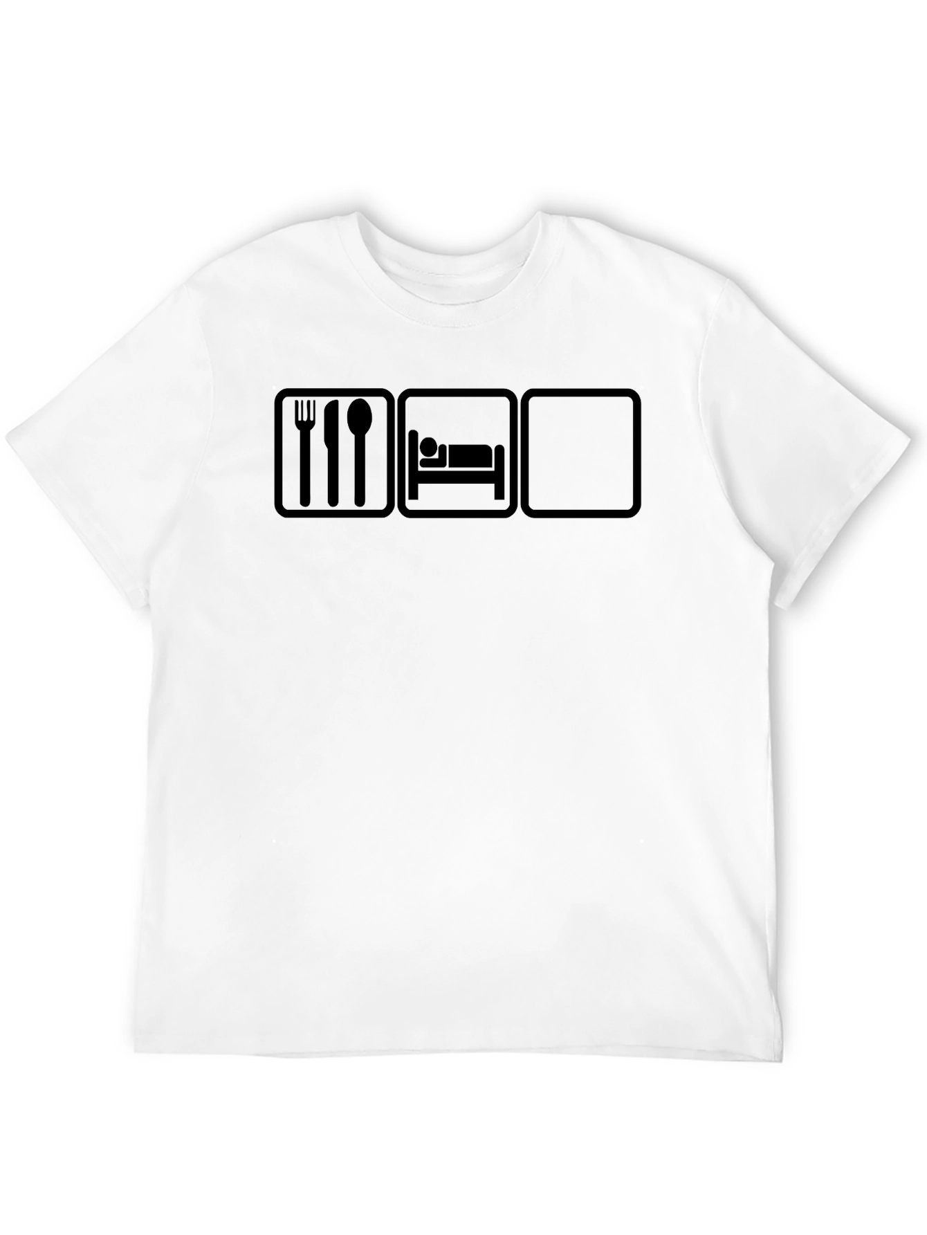 Eat Sleep Repeat Black Graphic Tee