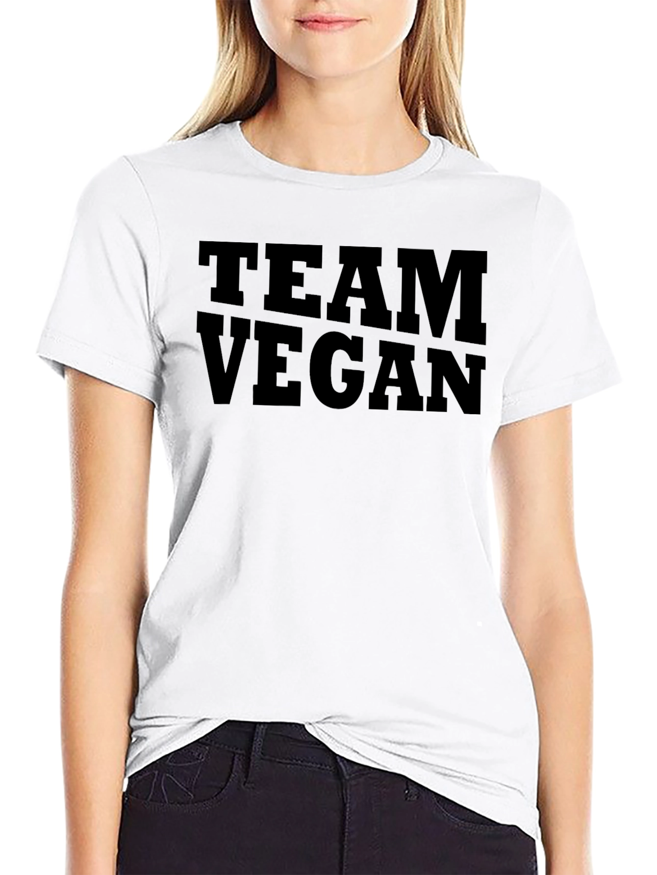 Team Vegan Graphic T-Shirt - Unisex Black Tee