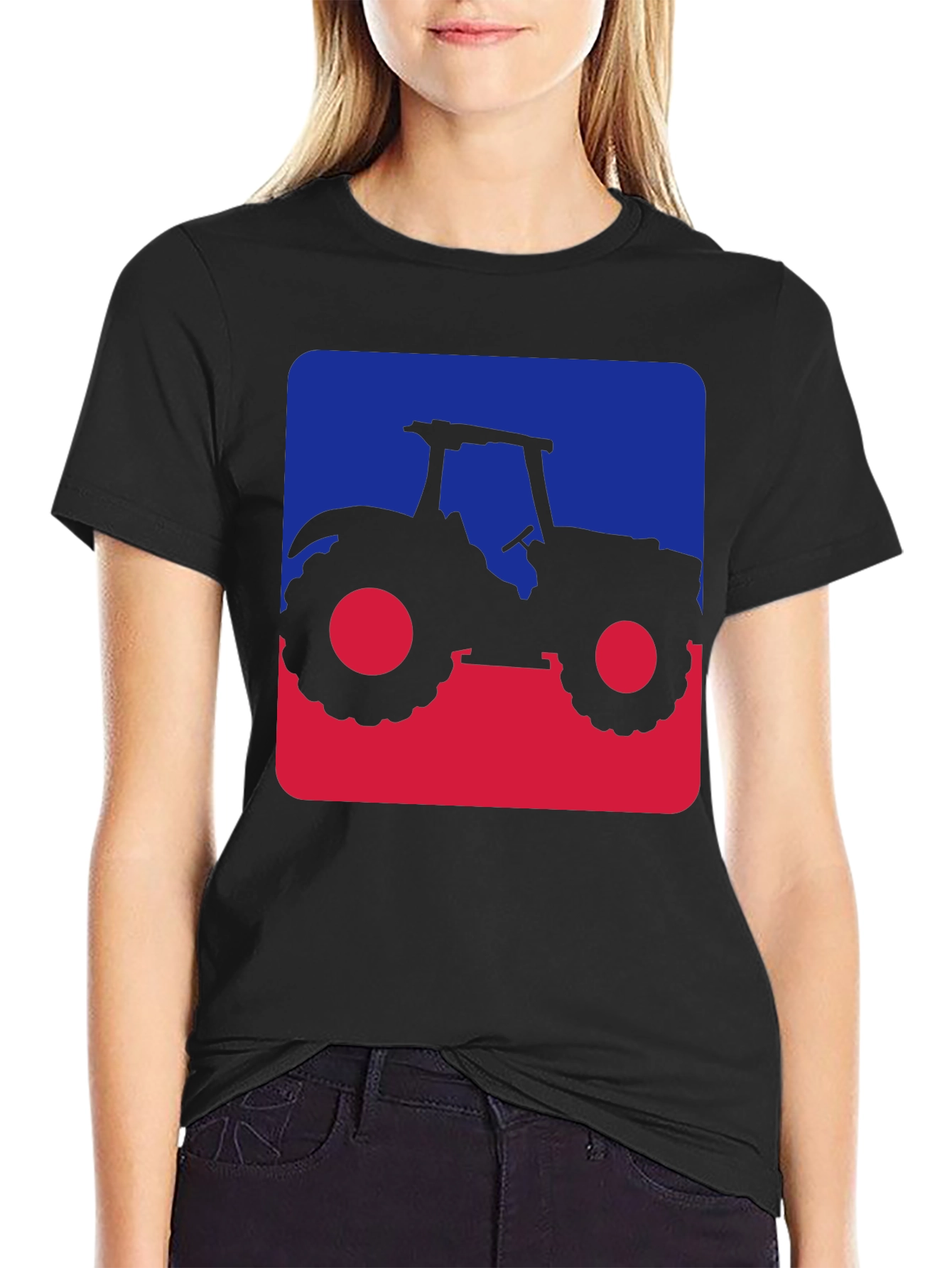 Tractor Silhouette Graphic Tee - Farm Life Style