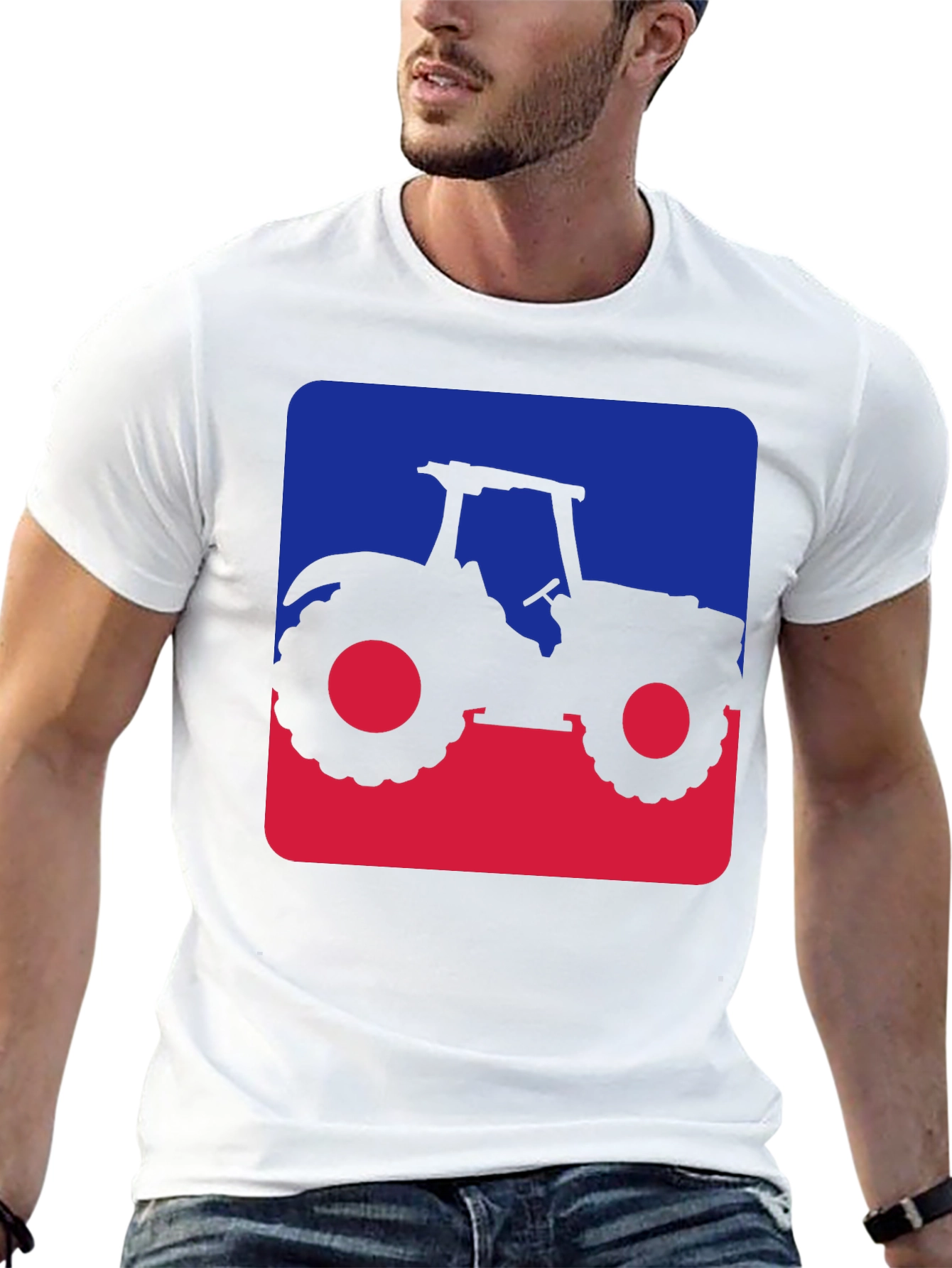 Tractor Silhouette Graphic Tee - Farm Life Style