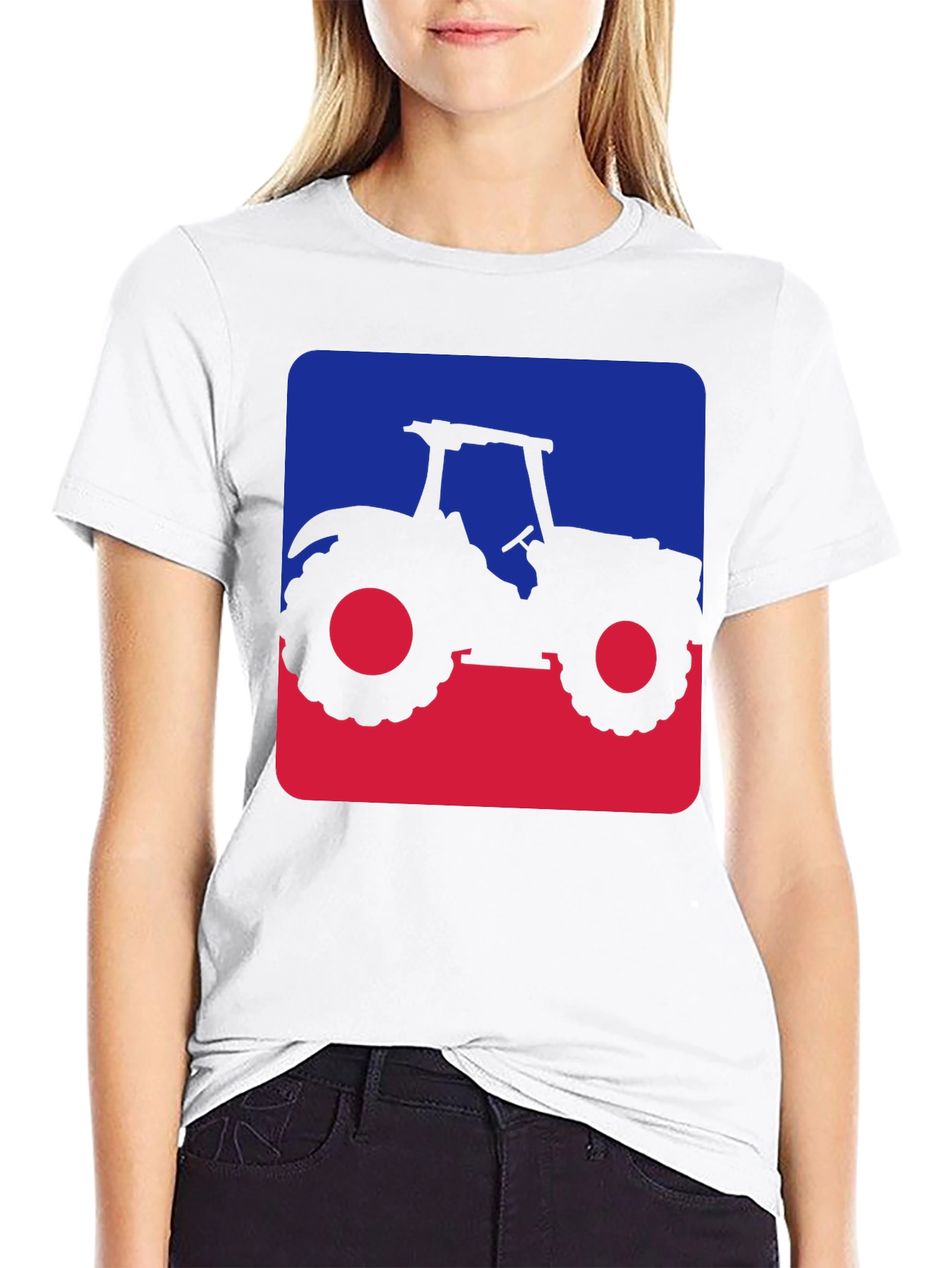 Tractor Silhouette Graphic Tee - Farm Life Style