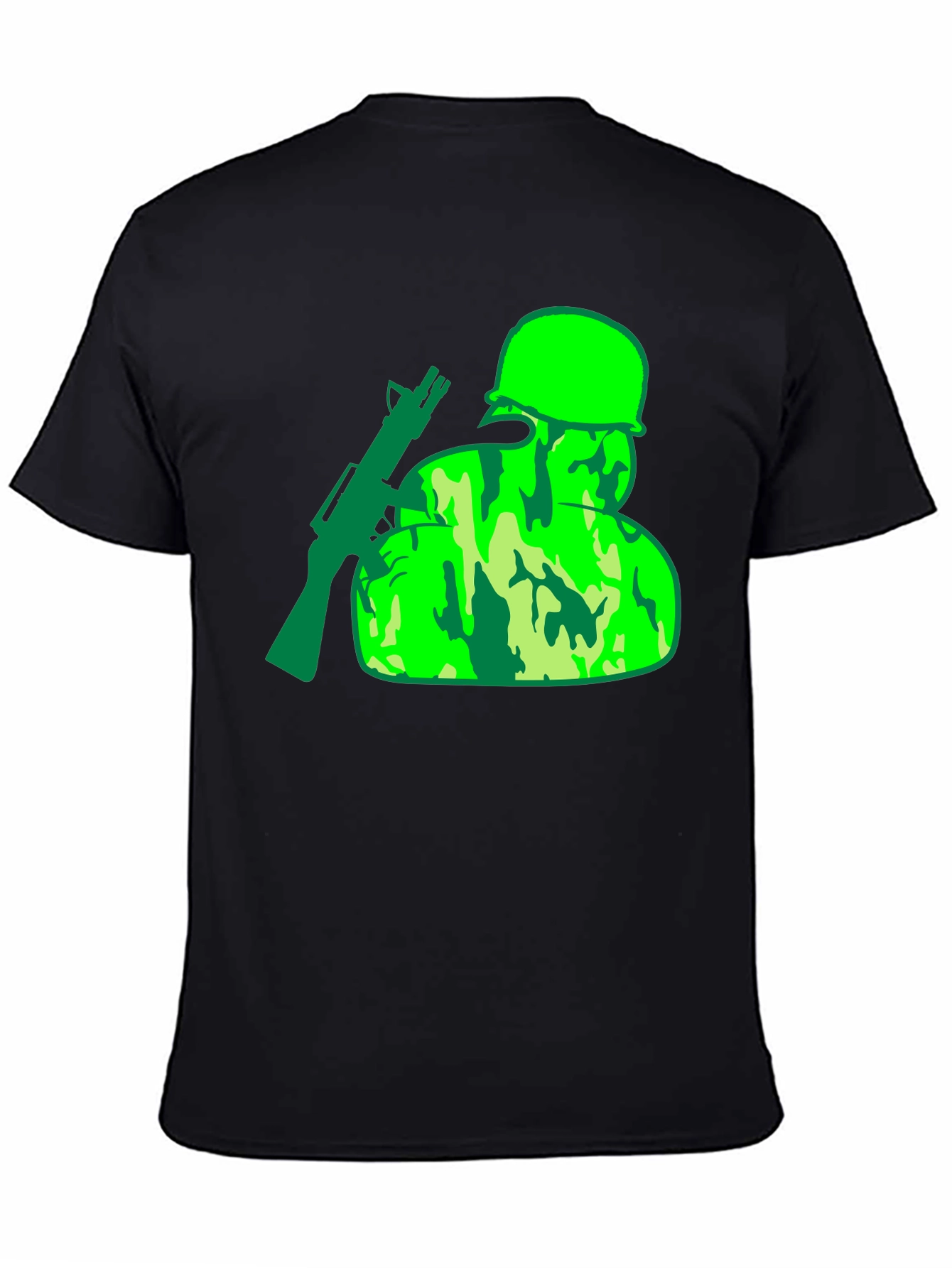 Camouflage Soldier Graphic T-Shirt