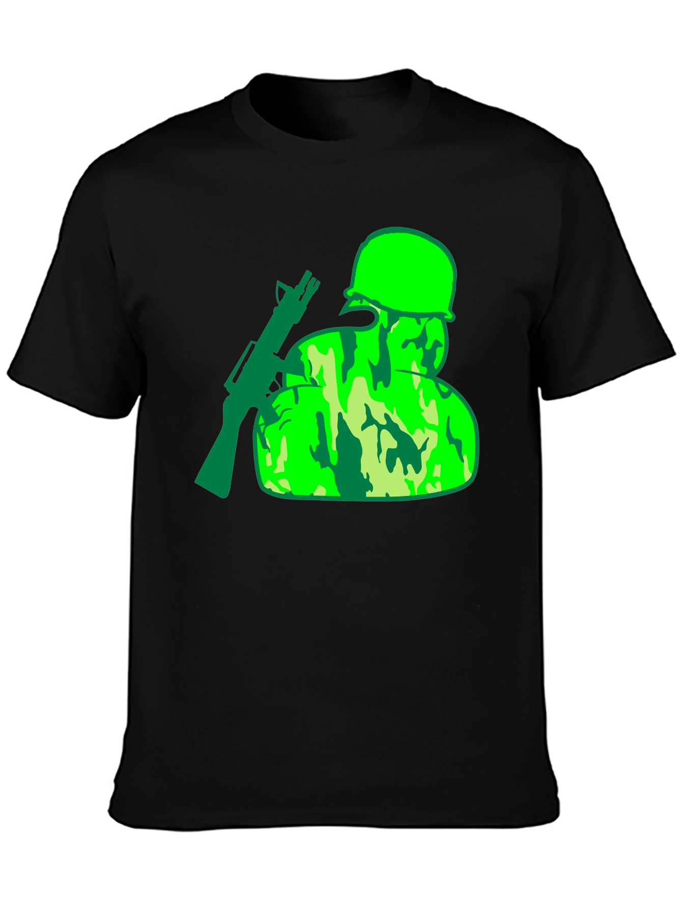 Camouflage Soldier Graphic T-Shirt