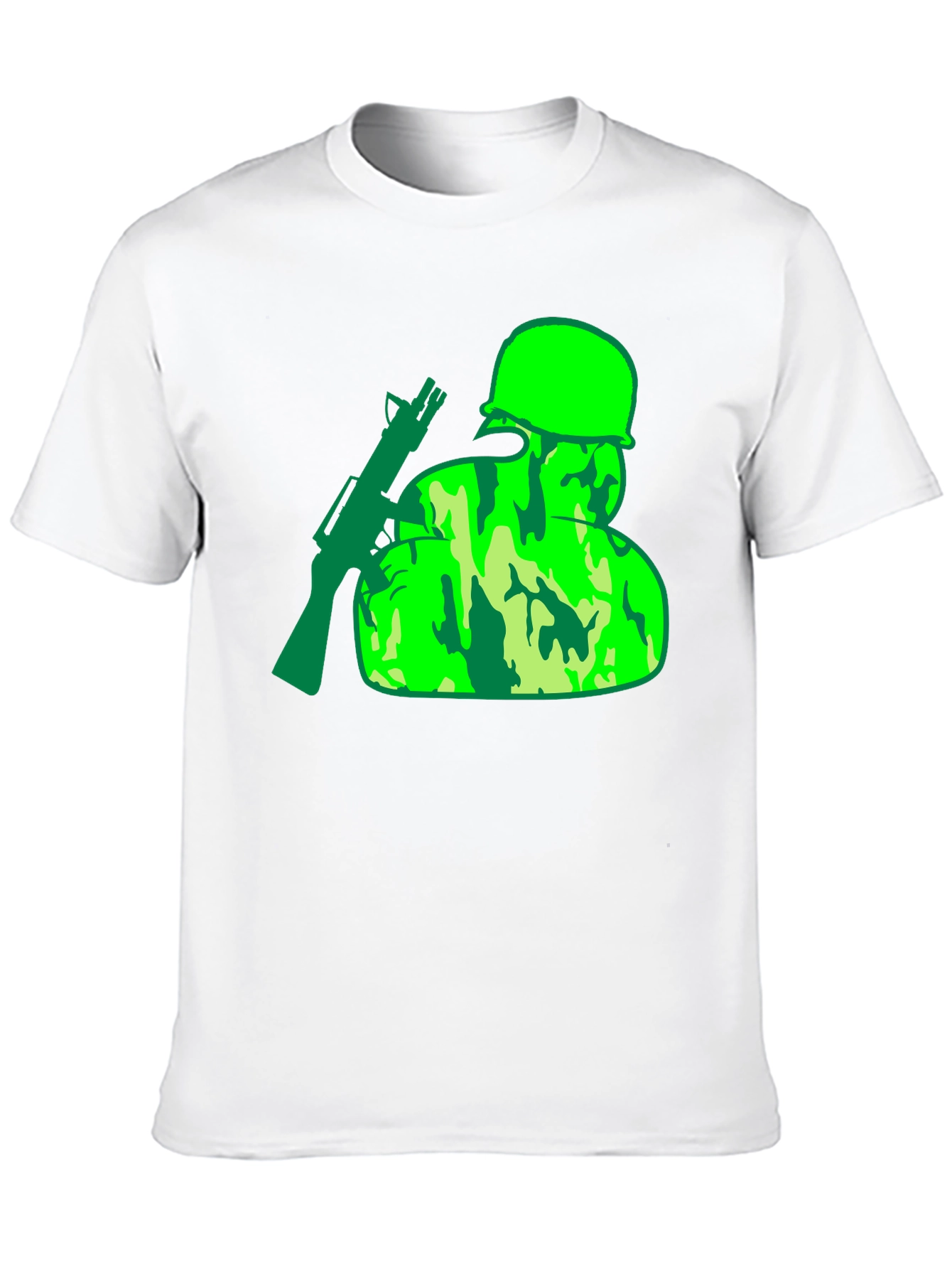 Camouflage Soldier Graphic T-Shirt