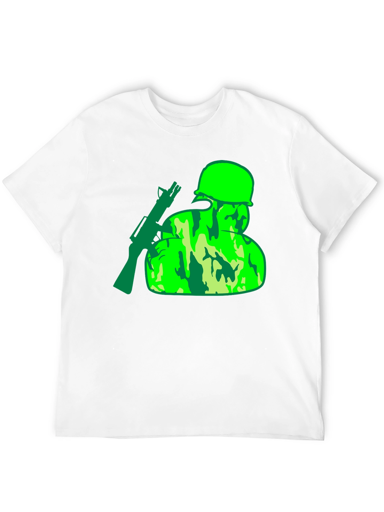 Camouflage Soldier Graphic T-Shirt