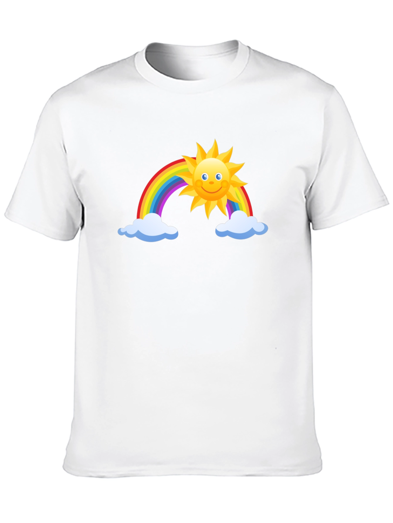 Rainbow Sun Graphic Black Tee
