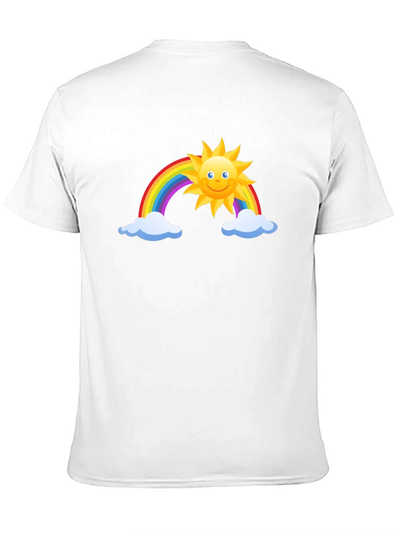 Rainbow Sun Graphic Black Tee