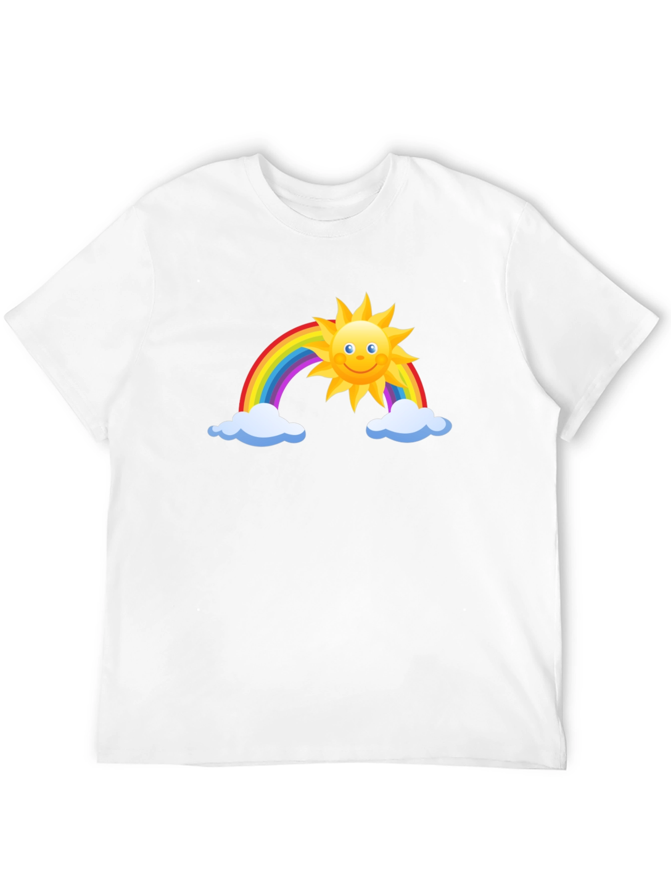 Rainbow Sun Graphic Black Tee