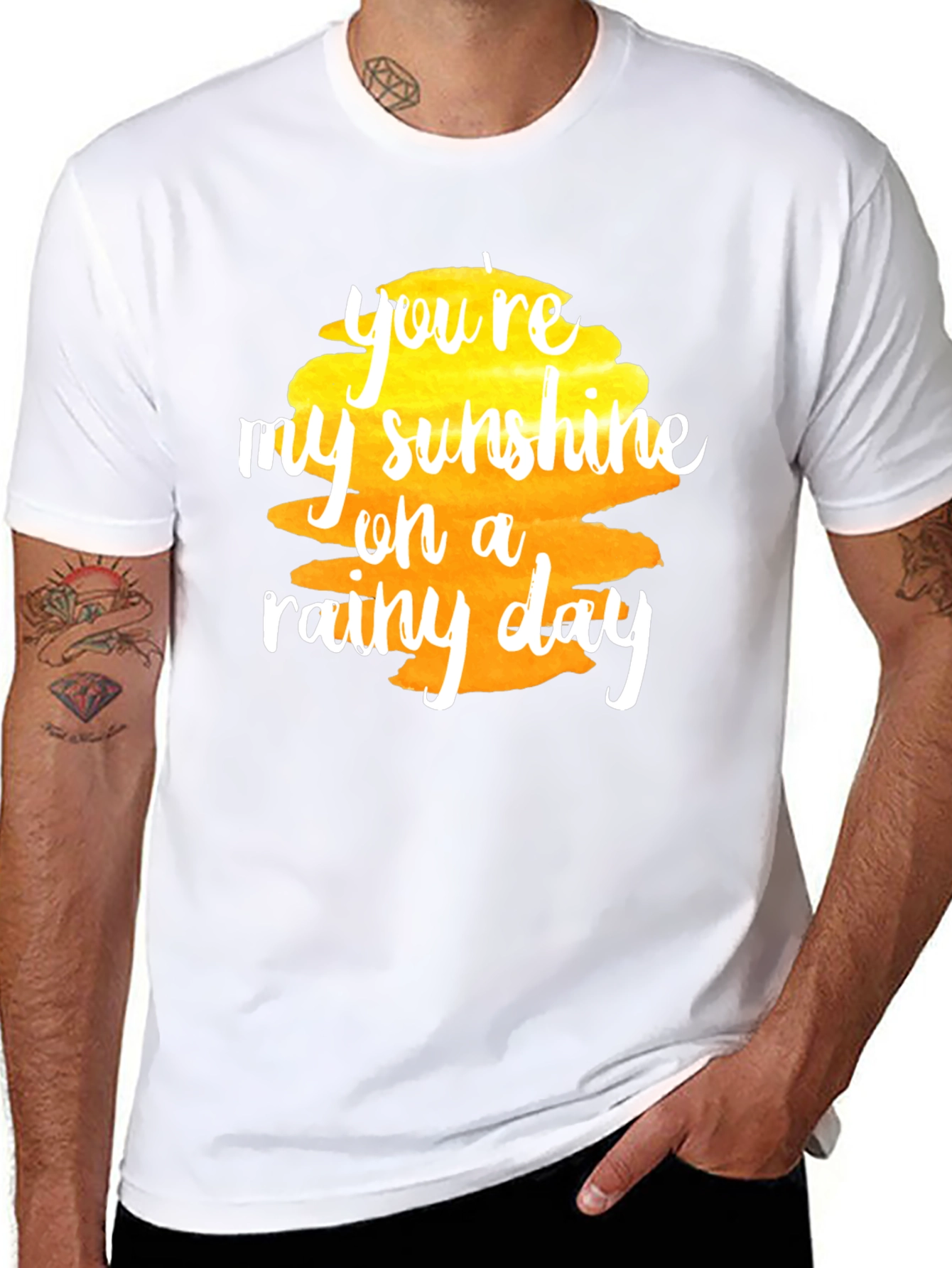 Sunshine on a Rainy Day Black T-Shirt