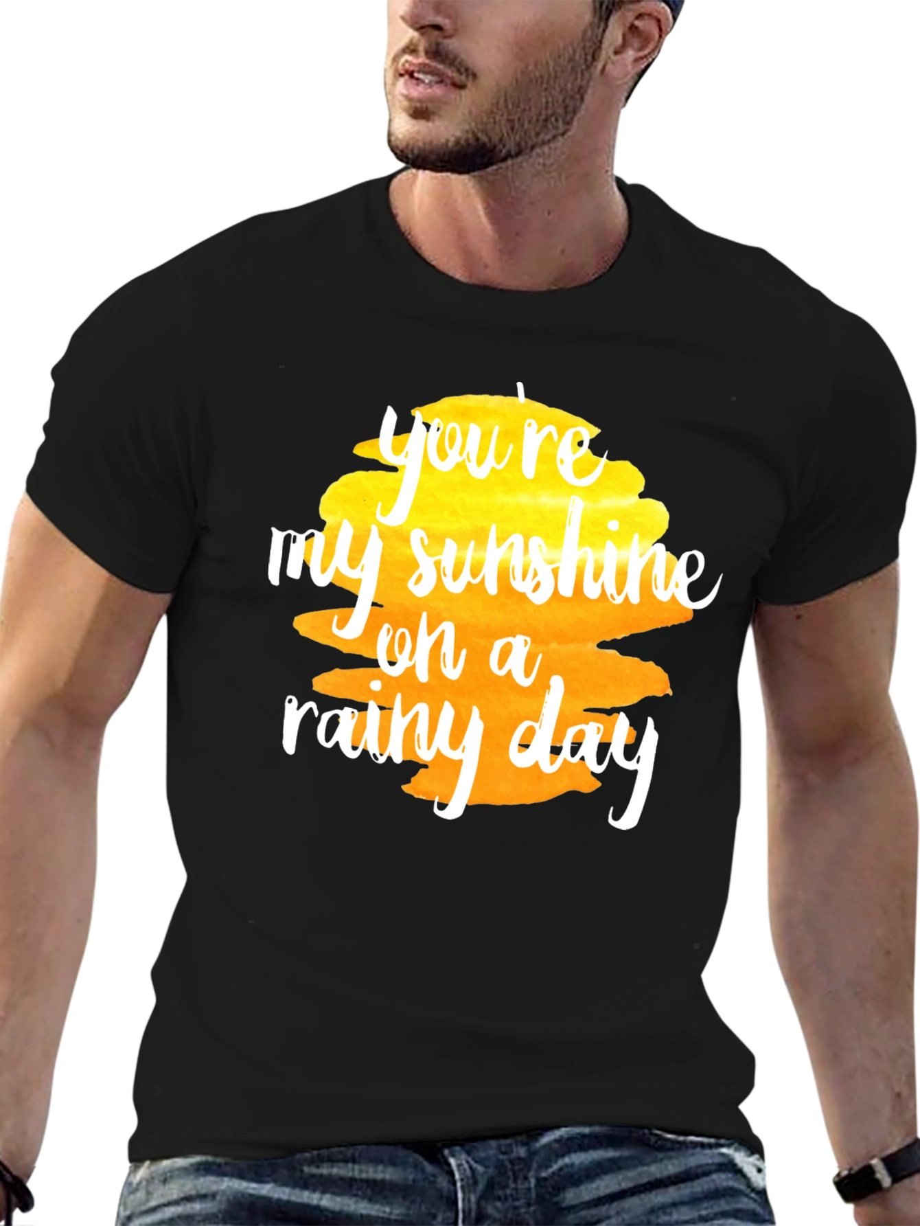 Sunshine on a Rainy Day Black T-Shirt
