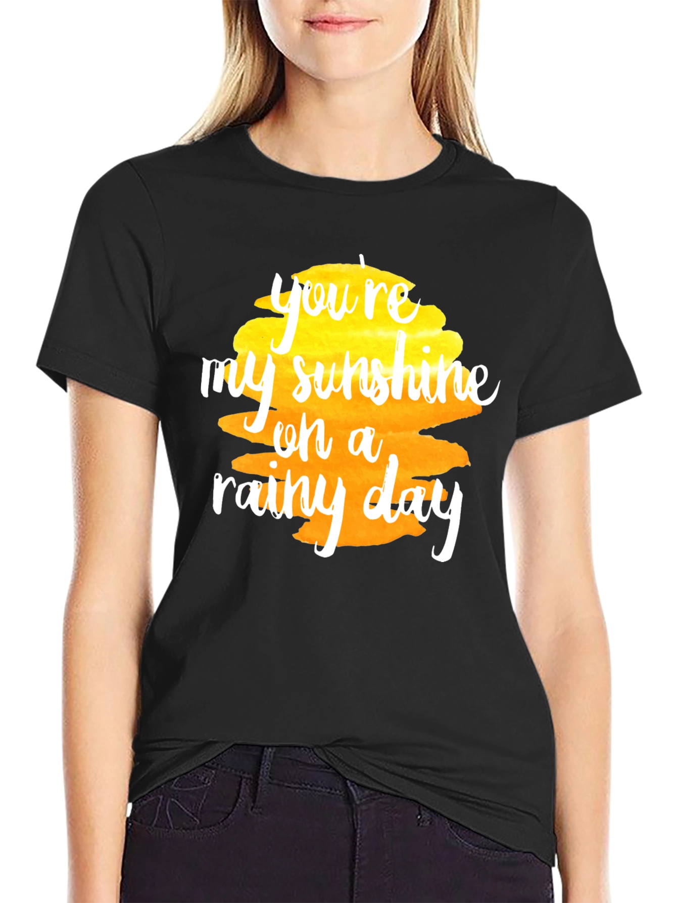 Sunshine on a Rainy Day Black T-Shirt