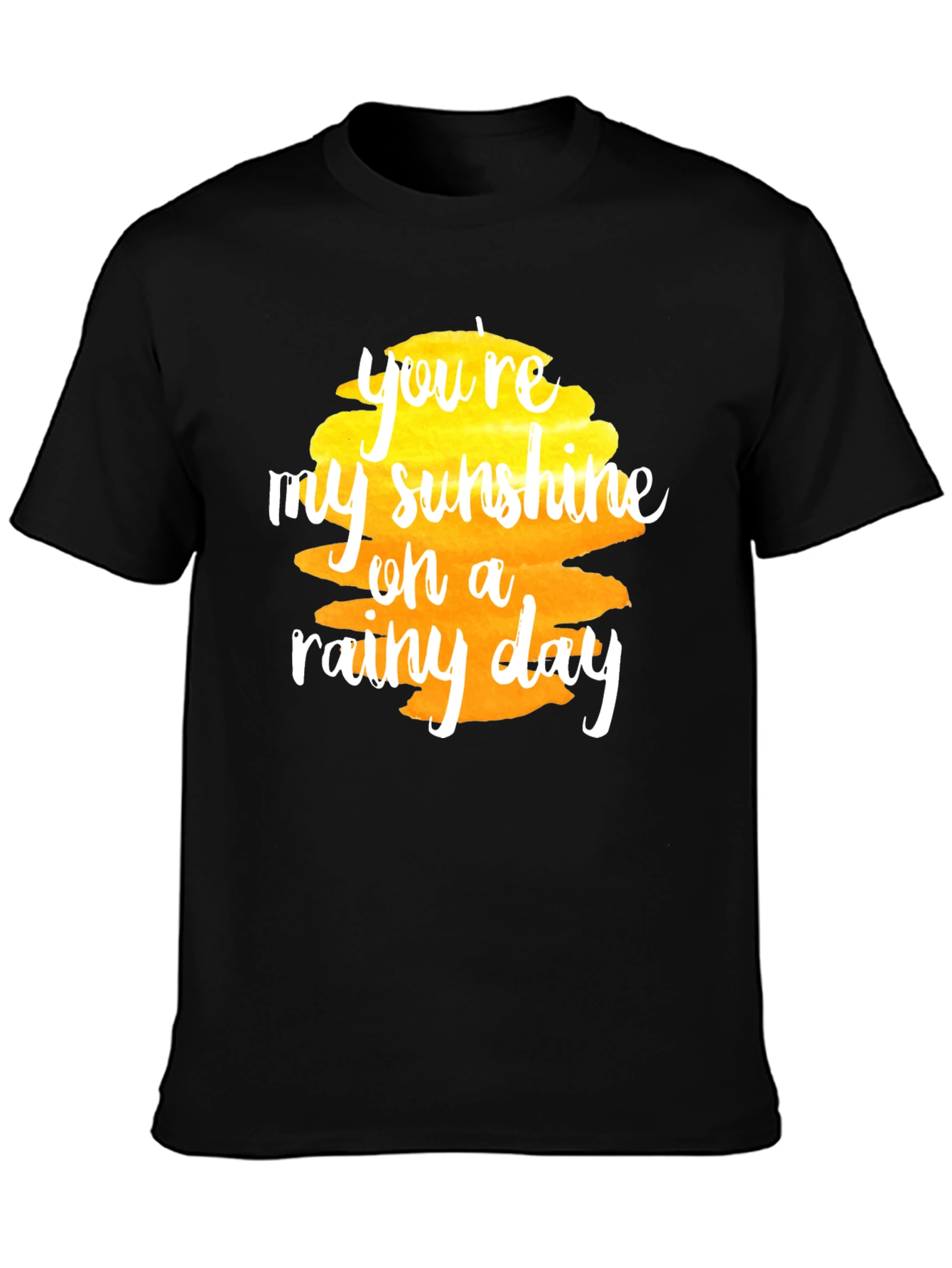 Sunshine on a Rainy Day Black T-Shirt