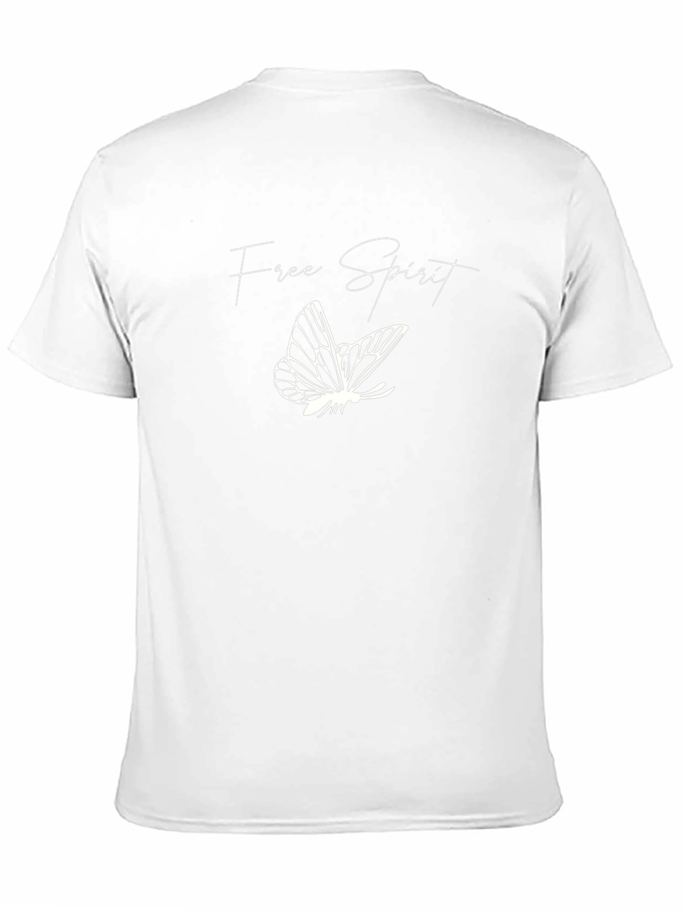 Free Spirit Butterfly Graphic T-Shirt - Black