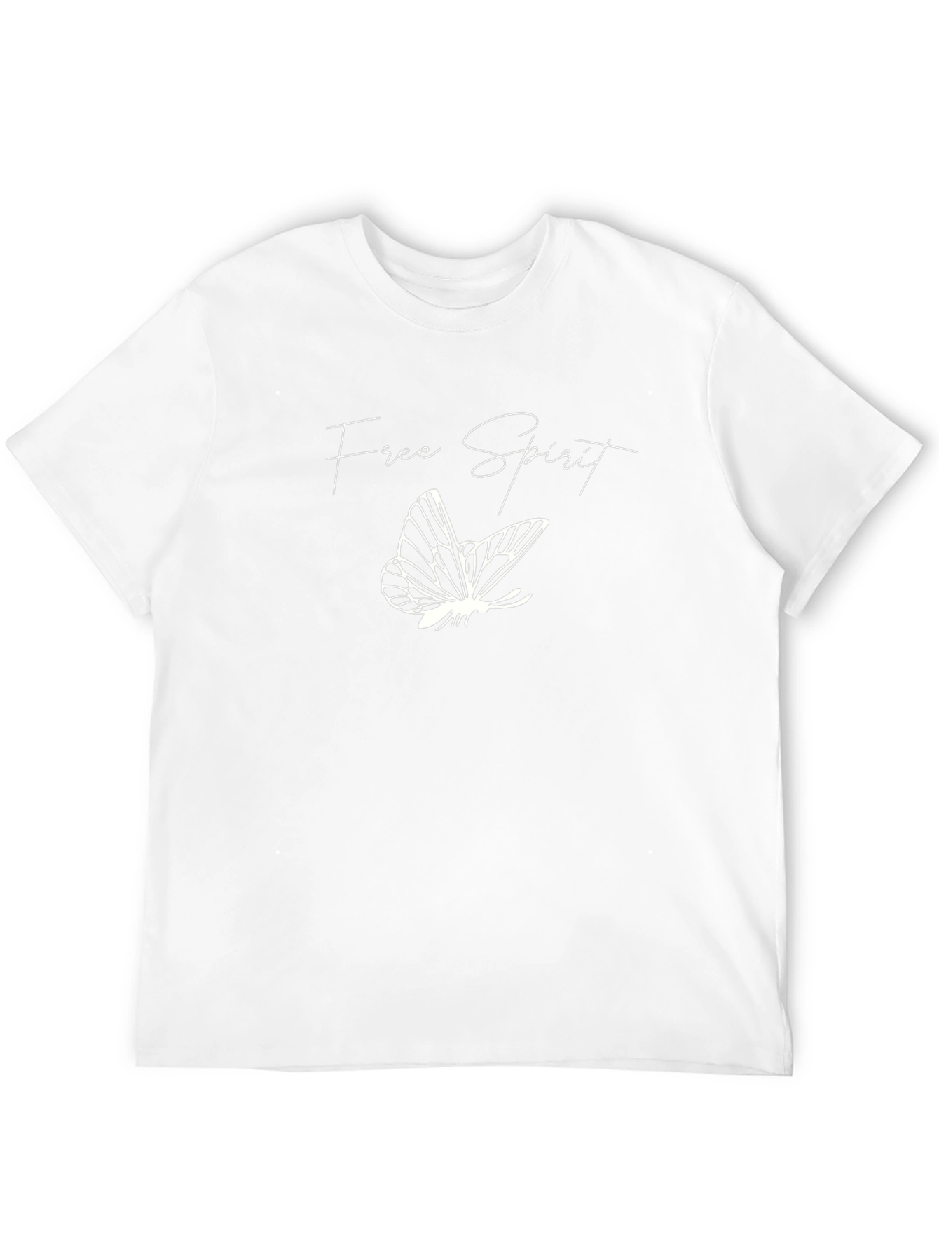 Free Spirit Butterfly Graphic T-Shirt - Black