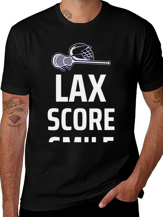 LAX Score Smile T-Shirt - Lacrosse Tee