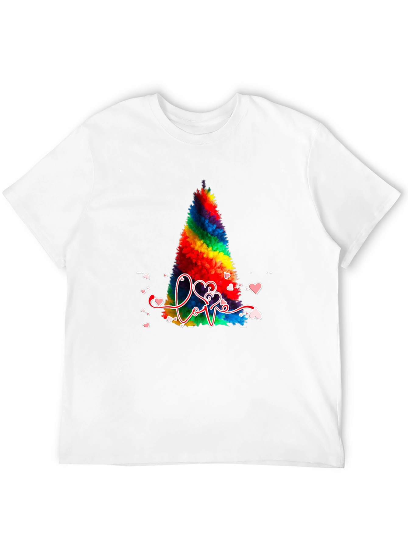 Rainbow Christmas Tree Love T-Shirt