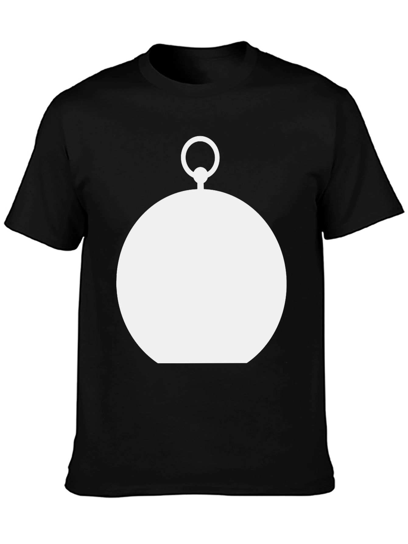 Modern Pocket Watch Graphic Tee - Black