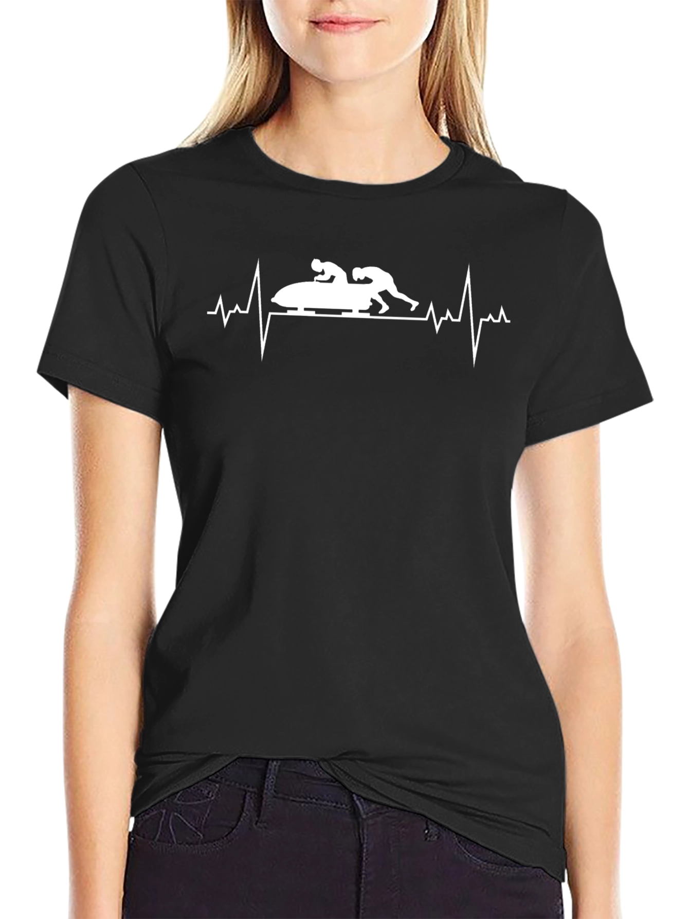 Bobsled Heartbeat T-Shirt - Winter Sports