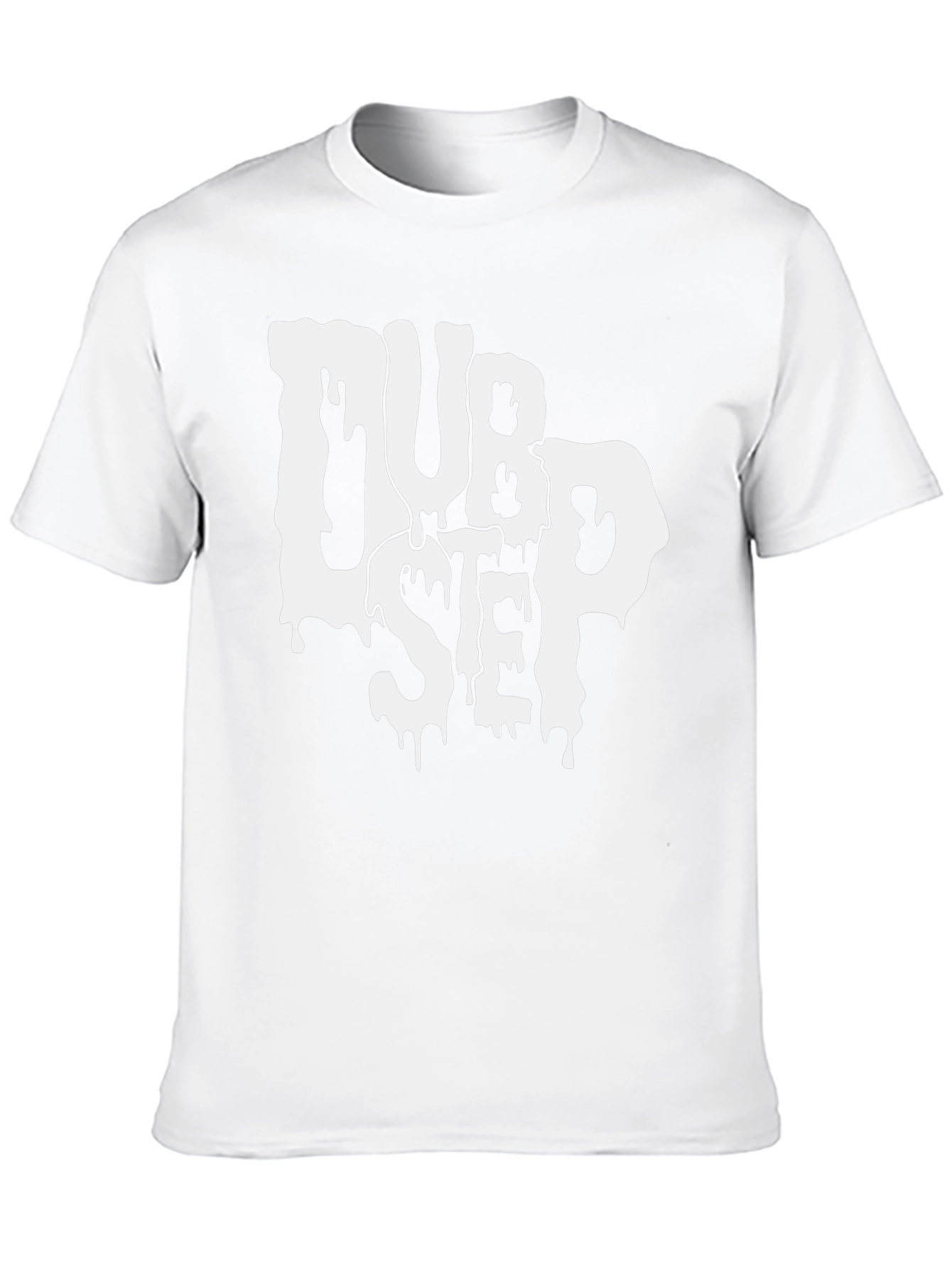 Dubstep Drip Graphic Tee - Black Cotton Blend