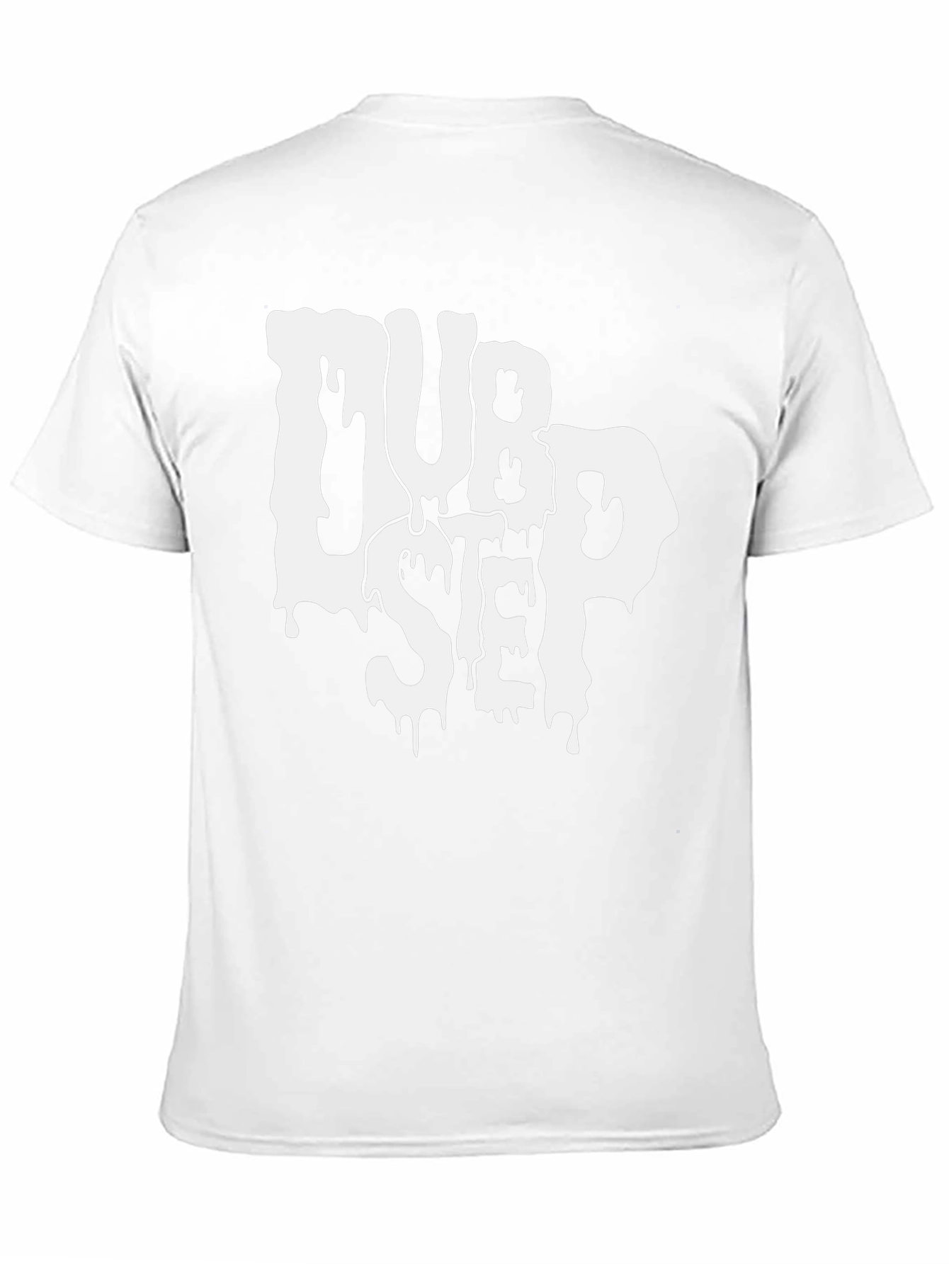Dubstep Drip Graphic Tee - Black Cotton Blend