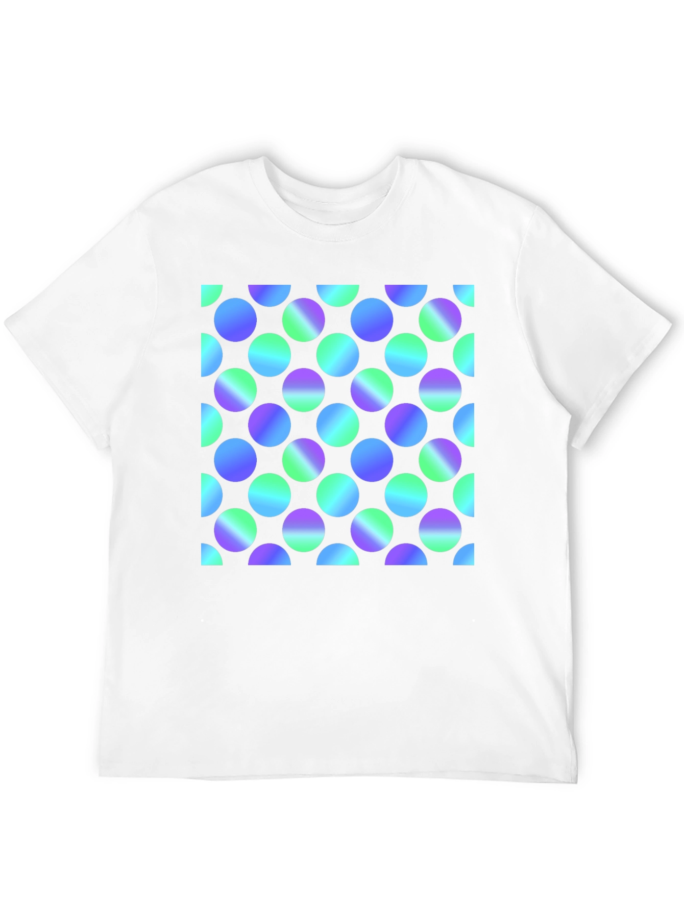 Retro Polka Dot Black T-Shirt