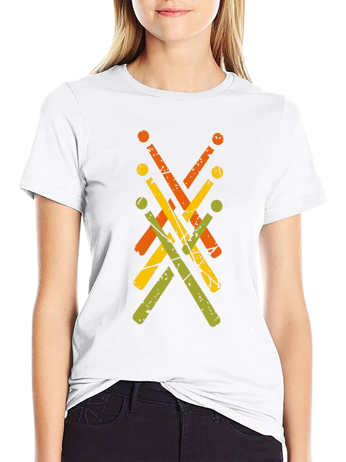 Retro Drumsticks Graphic Tee