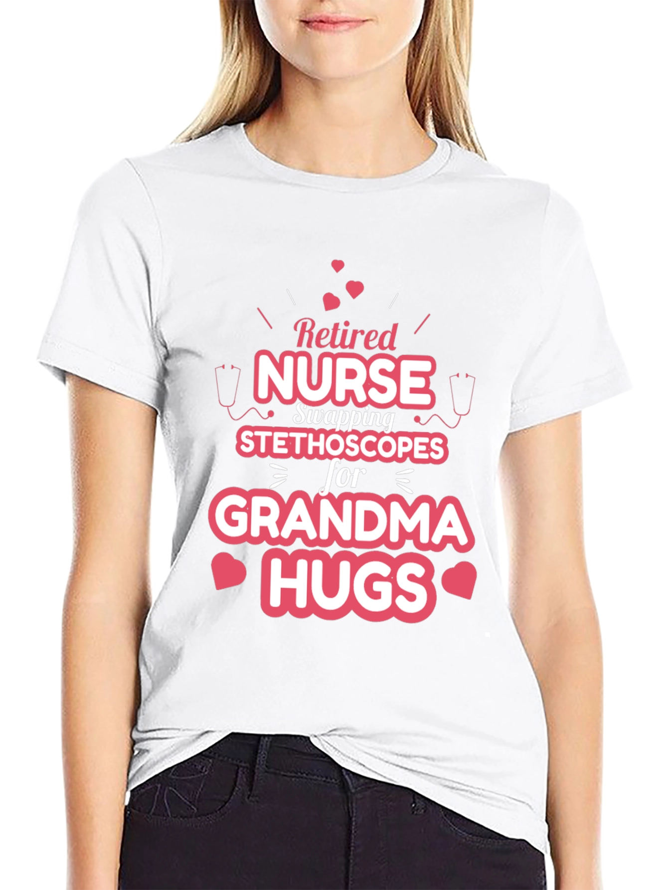 Retired Nurse Grandma Hugs T-Shirt