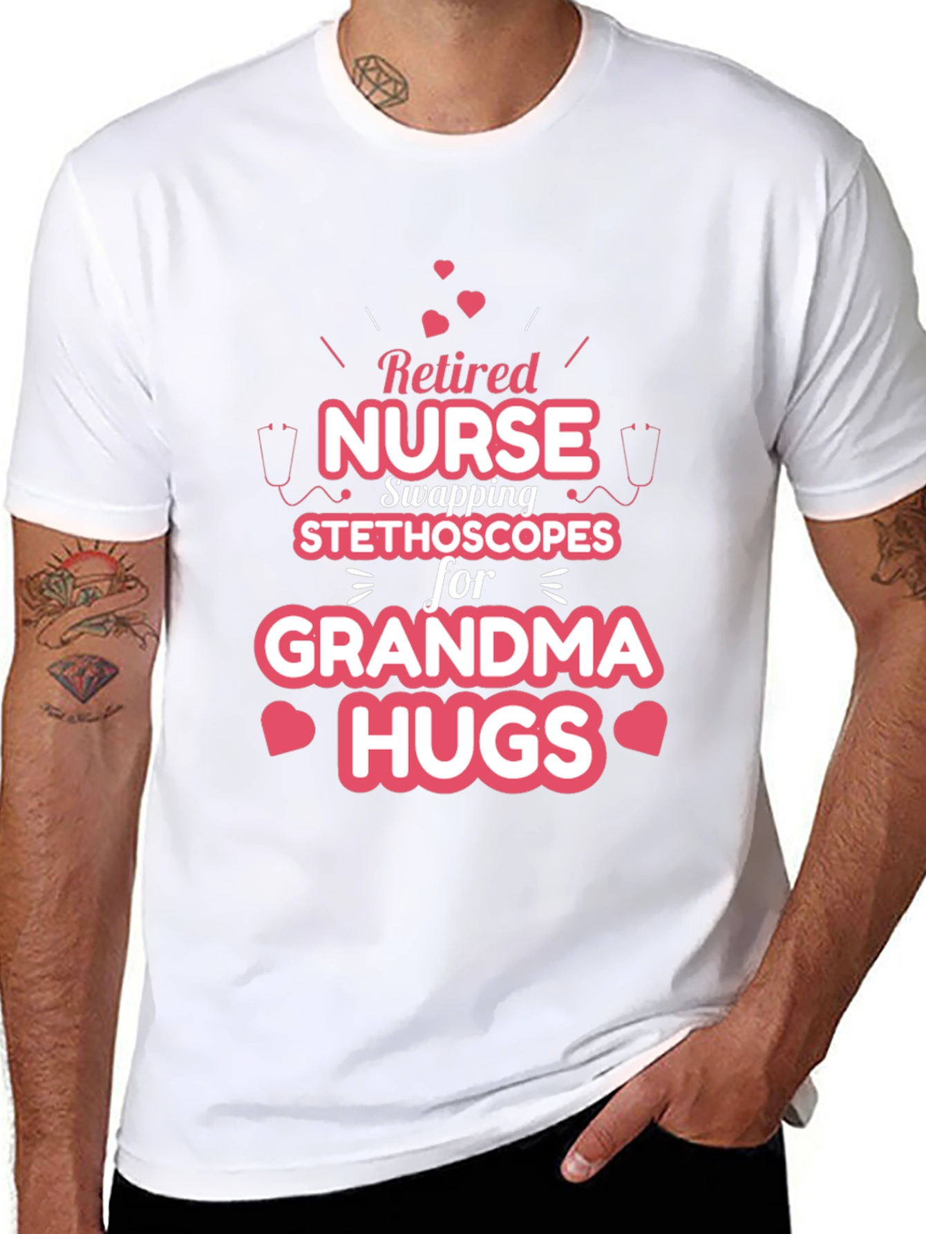 Retired Nurse Grandma Hugs T-Shirt